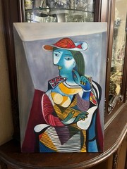 Pablo Picasso – Amazing Oil Painting – Signed – Stamped – A1