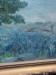 VTG 1963 Original Texas Bluebonnet Oil Painting Belgium Gold Frame Signed 8×10