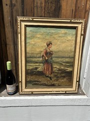 19th Century Oil On Canvas Signed