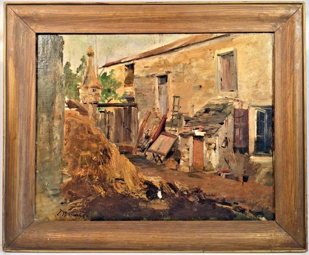 Listed French Artist Eugène Louis Boudin (1824-1898) Signed Oil On Canvas