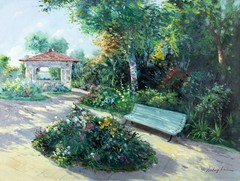 Robert Lui (Vietnam,NY,b 1951) oil painting 137203
