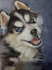 Custom Pet Portrait from Photo 12×16″ Realistic Watercolor Personalised Painting