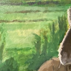 ORIGINAL SIGNED OIL PAINTING TITLED “HUNTSMAN” 24” X 20 1/2”