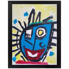 Expressionism/Abstract Colorful Red Lips 9×12 one of a kind Art Painting
