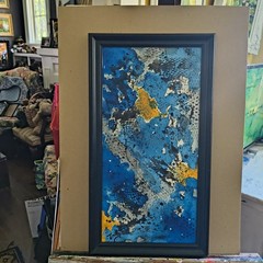 Original Watercolor Painting „Textile Trepidation“ 12″ X 24″ By Timothy Designs