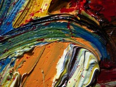 MODERN ORIGINAL OIL█PAINTING█VINTAGE█IMPRESSIONIST█ART ACTOR SIGNED ABSTRACT A