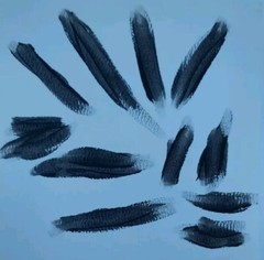G.A.Titan Acrylic Painting IMPRESSIONISM Black Abstract Whimsical Modern Art