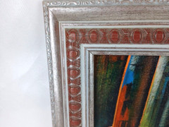 HAITIAN Art 14×10 Abstract Canvas PAINTING by Guesilhom Jean Baptiste