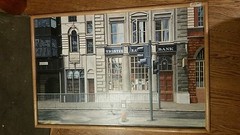 Nice MaryEtta Thorn oil on board of Fleet Street in London. Well listed artist