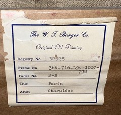 Christophe Charpides Original Oil Painting , Signed – Framed