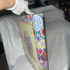 18”*18” Bohemian-style snail art canvas painting,come From Los Angeles