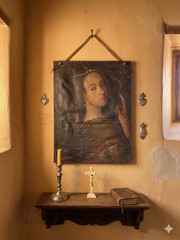 Antique Spanish Colonial Oil Painting — “Santa Susana” Virgin Martyr Original