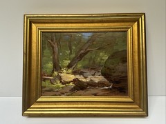 Thomas Torak Painting Vermont Landscape Impressionist American In The Woods Oil
