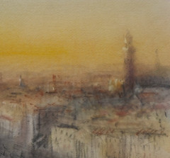 William Selwyn – Original Watercolour Painting – Golden Evening, Florence. Italy