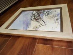 Original Mimi Jobe Signed Painting Wagon Western / Nevada 1978 – Rare Vintage
