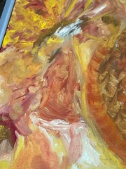 Tracey J Maroni Artwork 1980 painting Orange A Peel