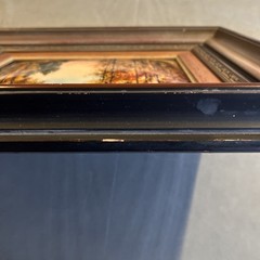 Vintage Limoges-M. Betourne Enamel French Painting 10”x7” Autumn By A River