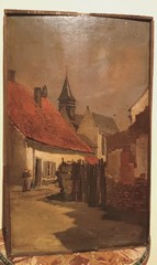 19th century painting – Oil on panel – European school
