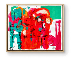 STEVEBARTZ ORIGINAL ART „I’M HOME“ 18X24 GALLERY THICK PAPER FINE ART HOME