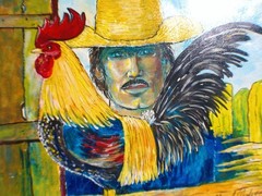 Miguel Ordoqui original art by International famous Cuban artist oil on canvas