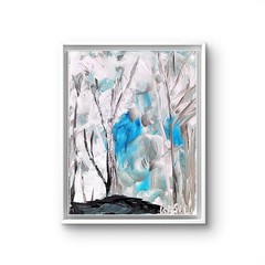 Abstract Landscape Colorful Modern Acrylic Painting On Canvas.