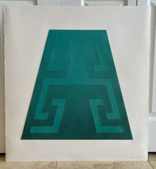 Astrid Fitzgerald (Swiss-American) 1980 Pencil Signed Pastel Painting Artwork