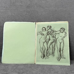 Edgar Degas Signed Stamped Drawings on Paper Lot of 7 Vintage Art