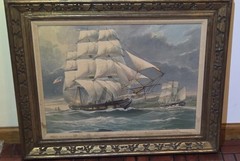 William Frederick Mitchell Naval / Merchant ship LITHO on CANVASS Ship Ocean