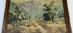 Large, Leonard Borman (Ca,1894-1995) Original Landscape Oil Painting on Canvas