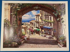 S. Sam Park „Arch de Cagnes“ Serigraph on White Coventry Paper AP & Signed