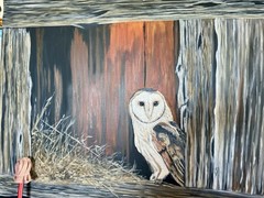 Lion original painting on canvas by Arkansas artist Leah J Smith