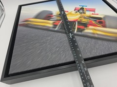 Formula 1 Inspired Painting. Acrylic On Canvas Framed Art. 21.5in. X 19.5in.