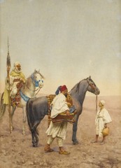 stunning oil painting handpainted on canvas-Resting in the desert