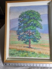 Original pastel by American artist Leonard Koscianski (b. 1952).