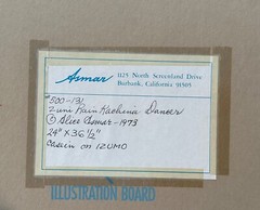 ALICE ASMAR ORIGINAL PAINTING „ZUNI RAINDANCER“ 36″ X 24″ CASEIN ON IZUMO PAPER