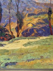 ANTIQUE CALIFORNIA LANDSCAPE PAINTING MASTERFUL 1920’S OIL LARGE IMPRESSIONISM