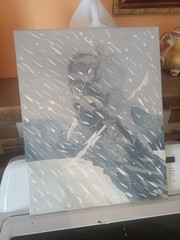 PREDATOR: THE WINTER HUNTER Acrylic On Canvas