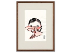 Sanyu Style Nude Female Chinese French ink drawing art deco Chang Yu 常玉 erotic