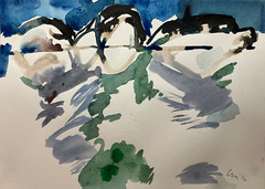 „In the Archipelago“ (Sweden), Heinrich G. Noé, 1991, Watercolour, 32×23 cm