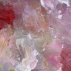 Abstract Waltz, 9×12”, Acrylic/Canvas, Handmade,Signed, COA