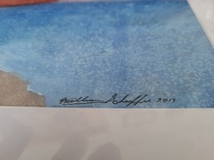William Schaeffer Original Watercolor Surfer Ocean Painting Signed Matted 11×14
