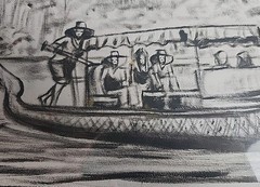 Original Cambodian Painting Phenom Phen Signed By Local Artist Canvas Wood Block