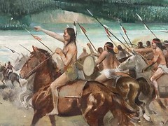 🔥 Amazing Vintage Hollywood Old Western KIRK DOUGLAS The BIG SKY Movie Painting