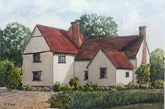 Orig. Line & Wash Painting – ‚Willy Lott’s Cottage‘ – by PA artist David Young