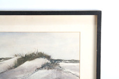 Sand Dunes Vintage Watercolor Painting Signed Dewberry 75