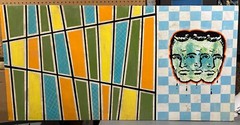 Institution Revolution Painting by Burl Norville 2011 RETRO POP