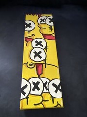 12 X 4 Canvas Shortiez Ink Art Painting Gallery Decor Graffiti Cartoon Bart Drip