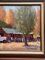 JACK BUCKLEY PAINTING LANDSCAPE OLD TRUCK CLASSIC AMERICAN IMPRESSIONISM LISTED