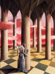 REMEDIOS VARO ARTIST OIL PAINTING..