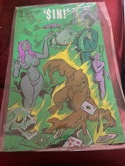 Michael Bennett; ‘Sin’; 2007-original signed pastel artwork-poster